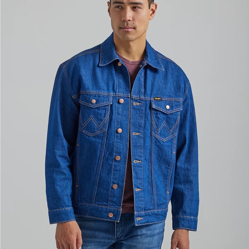 Wrangler || Western Dark Denim Jacket